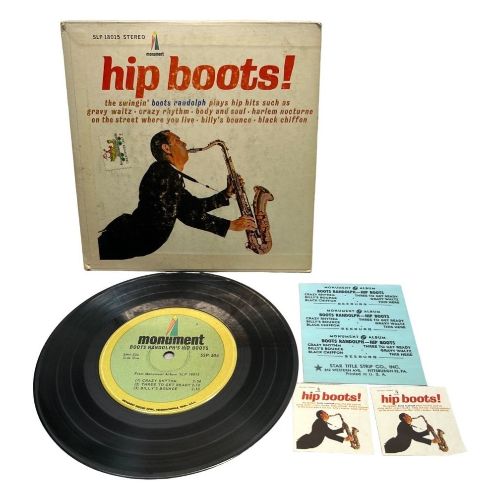 Boots Randolph Hip Boots! Compact 33 Jukebox EP Mini LP Monument SSP-504